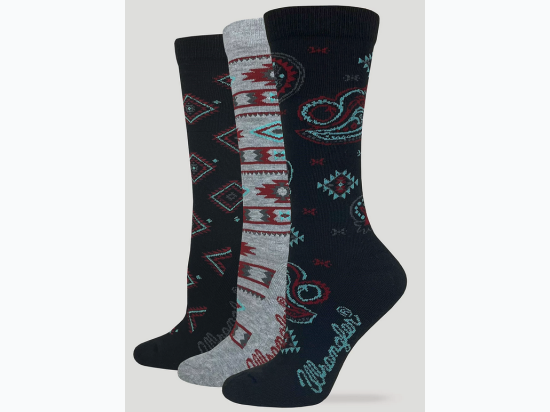 Women’s Southwest Print Crew Socks 2 Pack - Slightly Irregular