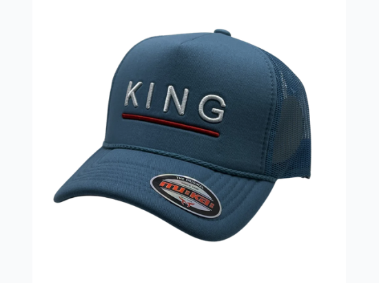 KING Trucker Hat in Blue