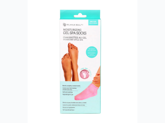 Anti-Slip Moisturizing Gel Socks in Pink