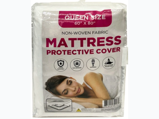 60" x 80" Non-Woven Fabric Mattress Protective Cover - Queen Size