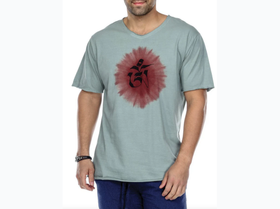 Men's T-ShirtTie Dye "Om" Print - 2 Color Options