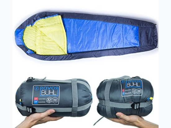 ROVOR Buhl 45 Degree Backpacking Sleeping Bag - Colors May Vary