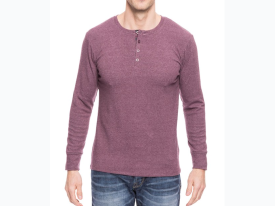 Men's Brushed Henley - 3 Color Options