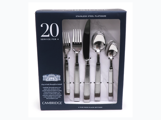 Cambridge 20 Piece Stainless Steel Flatware Set - Coleson