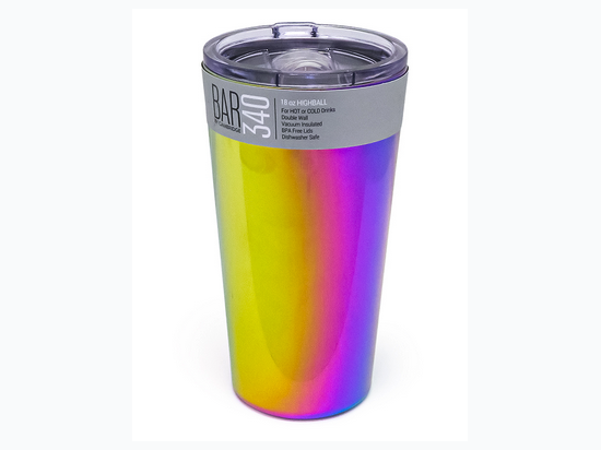 18 oz Insulated Rainbow Iridescent Highball