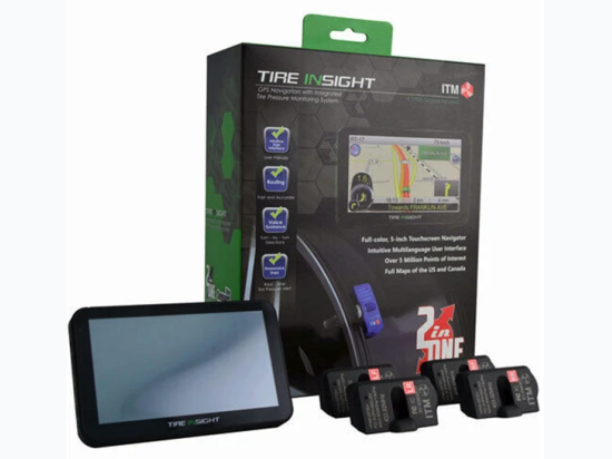 Tire Insight GPS Navigation System with 5" Touchscreen Display and Integrated Tire Pressure Monitoring System