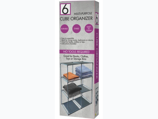 Easy Assemble 4 -Tier Cube Organizer Storage Rack