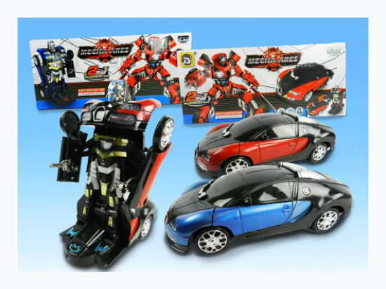 B/O Transforming Mecha Car - Colors Vary