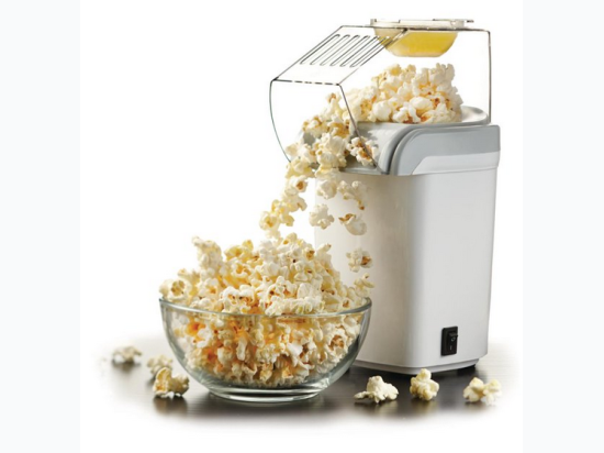 8-cup Hot Air Popcorn Maker in White