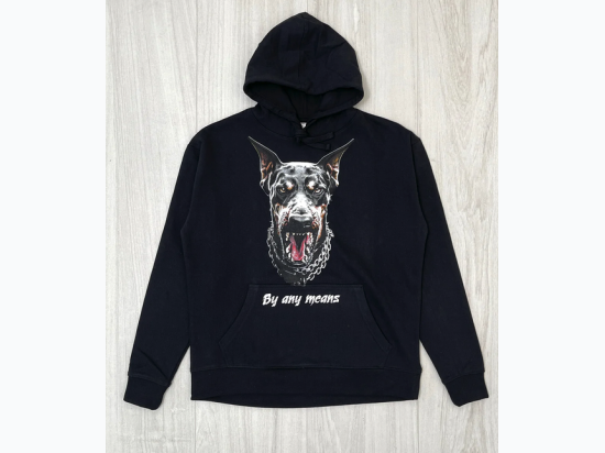 Men's Doberman Hoodie in Black