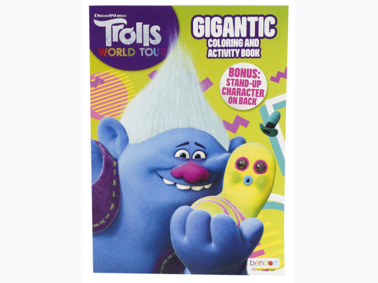 192 Page Trolls World Tour Jumbo Coloring Book