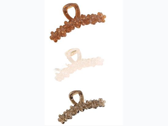 Boho Flower Hair Claw -  3 Color Options