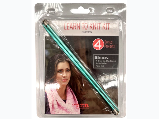 Leisure Arts Learn To Knit Kit