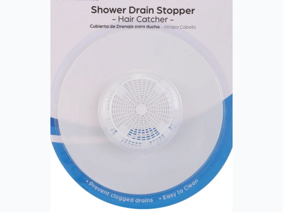 Plastic 5" White Drain Hair Catcher