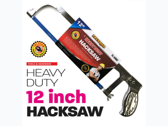 12" Heavy Duty Hacksaw With Steel Handle