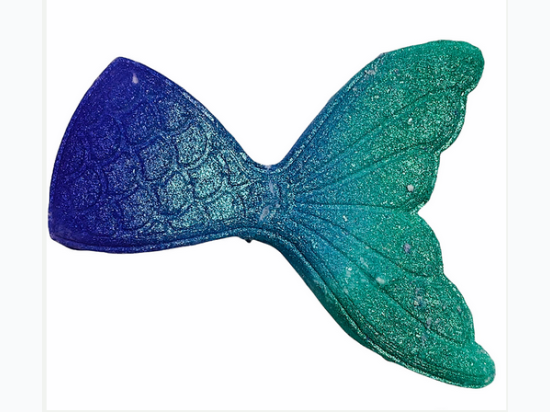 All Natural Novelty Bath Bombs - Mermaid Tail - 2-Pack