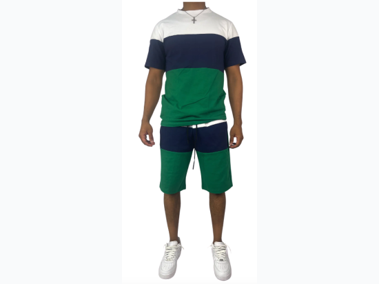 Men's Colorblock Short Set - 2 Color Options