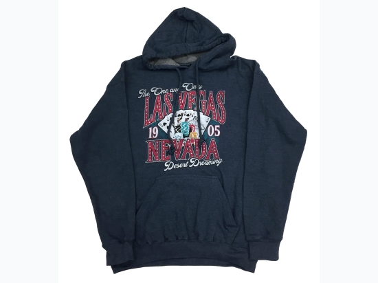 Unisex Classic Logo Hoodie in Charcoal - The One and Only - Las Vegas - Size Large