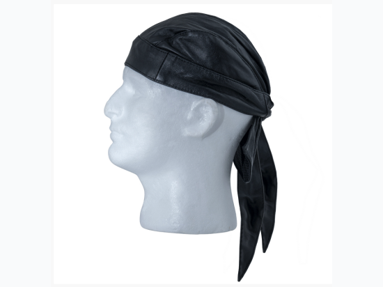 Diamond Plate™ Solid Genuine Leather Skull Cap