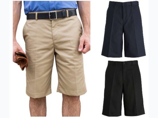 Big & Tall Men's Flat Front Utility Shorts