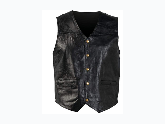 Giovanni Navarre® Italian Stone™ Design Genuine Leather Vest