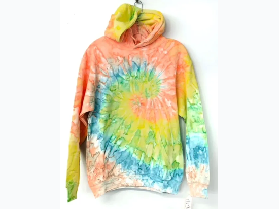 Adult Tie Dye Pullover Hoodie - Lemon Smoothie