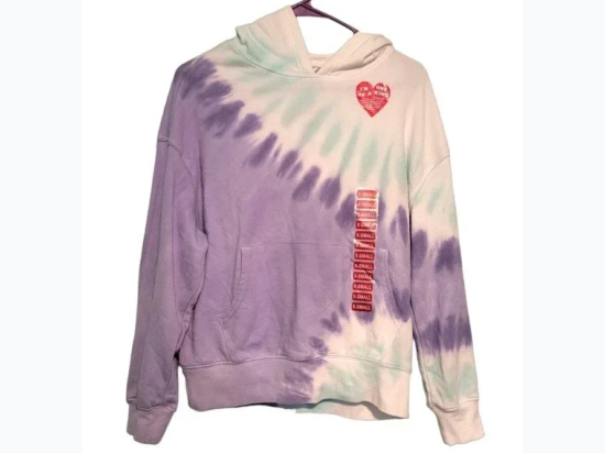 Women's Relaxed Fit Tie-Dye Hoodie by WildFox - Purple