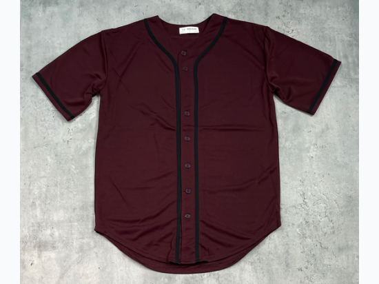 Men's Baseball Jersey in Burgundy