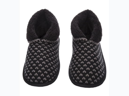 Men's Premium Knit Short Boot Slipper