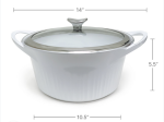 CorningWare 5.5 Quart Dutch Oven - White