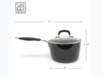 3 Qt Sauce Pan With Lid - Black