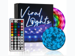 LED Light Tape – 50 feet – Color Changing LED Strip Lights with 44-Key Remote