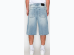 Men's Baggy Fit Denim Shorts in Light Wash