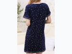 Women's Plus V-Neck White Star on Navy Night Shirt