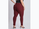 Plus Size Hyperstretch Skinny Jean in Dark Wine