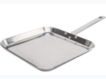 Chef's Secret® by Maxam® 11" T304 High-Quality Stainless Steel Square Griddle