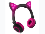 HYPE Cat Ear LED Headphones with Mic - 2 Color Options