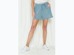 Women's Cuffed Hem Relax Fit Drawstring Shorts - 2 Color Options - SIZE S