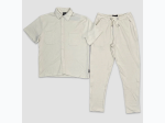 Men's Button Down Pocket Shirt Set - 3 Color Options