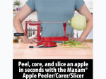 Maxam® Apple Peeler/Corer/Slicer