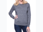 Women's Box-Packaged Tocco Reale Marled Premium Cotton Crew Neck Sweater - 2 Color Options