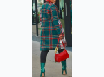 Women's Long Body Checkered Coat