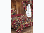 Virah Bella® Officially Licensed 5 Piece Curtain Set - The Woods - Burgundy