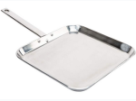 Chef's Secret® by Maxam® 11" T304 High-Quality Stainless Steel Square Griddle