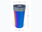 18 oz Insulated Rainbow Iridescent Highball