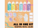 Paper Dot Elements Pastel Tie Dye Kit