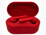 AIR True Wireless Bluetooth Earbuds with Charging Case in Red