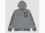 Men's Superior Fleece Varsity Jacket in Grey