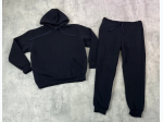 Men's Solid Color Pullover Fleece Set - 3 Color Options