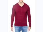 Men's Premium Classic Knit Long Sleeve Polo Sweater - 6 Color Options